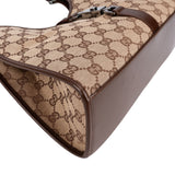 Gucci Monogram GG Canvas Jackie Hobo Shoulder Bag