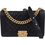 [🔄️B11 / F26] Chanel Quilted Lambskin Medium Boy Crossbody Bag - vintageandkickz