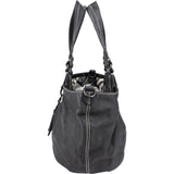 Burberry Blue Label Calfskin Reversible Hobo Shoulder Bag