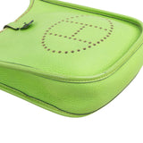Hermès Vert Clemence Leather Evelyne PM Crossbody Bag