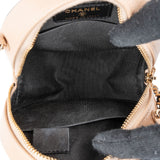 Chanel Quilted Caviar Leather CC Filigree Round Crossbody Bag