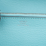 Hermès Bleu Atoll Swift Leather Kelly Ghillies Wallet