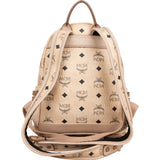 MCM Monogram Visetos Stark Side Studs Small Backpack