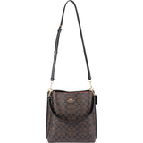 Coach Monogram Signature Canvas Town Bucket Shoulder Crossbody Bag