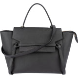 Celine Black Grained Calfskin Belt Handbag