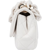 Chanel Quilted Caviar Leather Chunky Chain Rectangular Single Flap Shoulder Bag