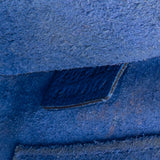 Céline Blue Grained Leather Nano Luggage Crossbody Handbag
