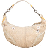 Coach Boucle Floral Applique Hobo Shoulder Bag