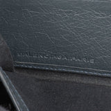 Balenciaga Antracite Arena Leather Classic City Zip Around Wallet