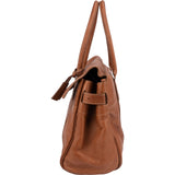 Mulberry Grained Brown Leather Bayswater Handbag
