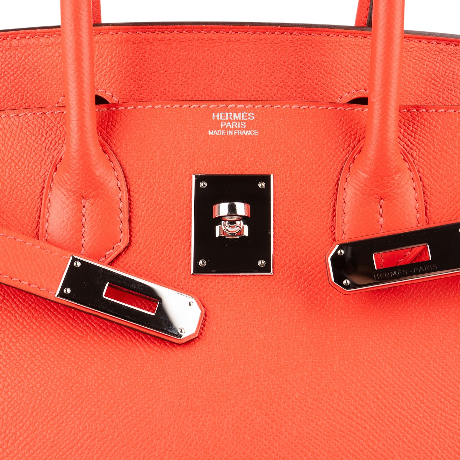 Hermès Coral Epsom Leather Birkin 30 Handbag - vintageandkickz