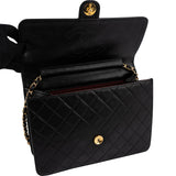Chanel Quilted Lambskin 24K Gold Single Flap Shoulder Bag
