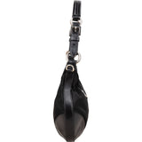 Prada Tessuto and Leather Triangle Hobo Shoulder Bag