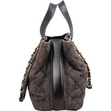 Chanel Stitching Denim CC Shoulder Handbag