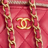 Chanel Quilted Lambskin Mini Vanity Case Crossbody Bag