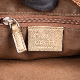 Gucci Gold Monogram GG Canvas Britt Interlocking G Hobo Shoulder Bag