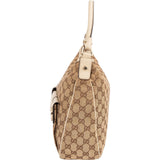 Gucci Monogram GG Abbey Double Pocket Hobo Shoulder Bag