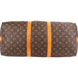 Louis Vuitton Monogram Canvas Keepall 50 Bandoulière Travel Bag
