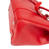 Mulberry Red Leather Zipped Bayswater Handbag