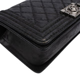 Chanel Quilted Leather Medium Boy Single Flap Crossbody Bag