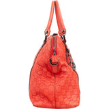 Gucci Red Guccissima Leather Sukey Top Handle  Handbag