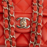 Chanel Quilted Lambskin Medium Double Flap Shoulder Bag