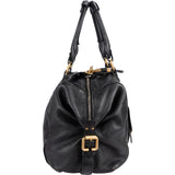 Chloé Studded Pebbled Leather Large Paddington Satchel Handbag