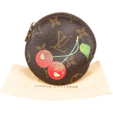 Louis Vuitton Canvas Monogram Limited Murakami Cerises Cherry Rond Key Pouch