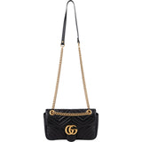 Gucci Matelassé Leather GG Marmont Medium Shoulder Crossbody Bag