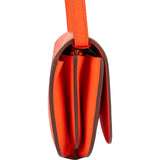 Hermès Orange Clemence Leather Convoyeur Crossbody Bag