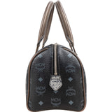 MCM Monogram Visetos Leo Patchwork Boston Handbag