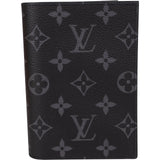 Louis Vuitton Monogram Eclipse Canvas Card Holder Passport Cover
