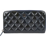 Chanel Quilted Patent Leather CC CC Wallet