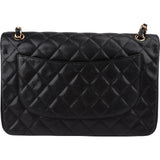 Chanel Quilted Caviar Leather Jumbo Double Flap Crossbody Bag
