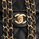 Chanel Quilted Lambskin Small Double Flap Shoulder Bag