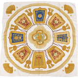 Hermès Plis et Cannes Silk Carre 90 Scarf Tuch