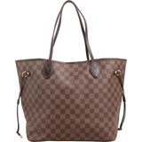 Louis Vuitton Monogram Damier Ebene Neverfull MM Shoulder Bag