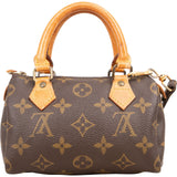 Louis Vuitton Monogram Canvas Mini Speedy Crossbody Handbag