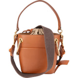 Chloé Leather Roy Mini Bucket Crossbody Handbag