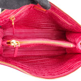 Prada Canapa Cotton Triangle Pouch Bag