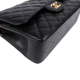 Chanel Quilted Caviar Leather Jumbo Double Flap Crossbody Bag