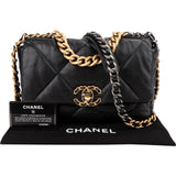 Chanel 19 Quilted Lambskin Medium Single Flap Crossbody Bag