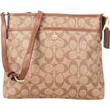 Coach Monogram Signature Canvas File Tote Crossbody Bag