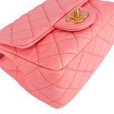 Chanel Quilted Lambskin Mini Rectangular Single Flap Adjustable Crossbody Bag - vintageandkickz
