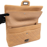 Chanel Quilted Caviar Leather 2.55 Reissue Jumbo Double Flap Crossbody Bag
