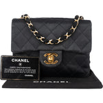 Chanel Quilted Satin Single Flap Crossbody Bag - vintageandkickz
