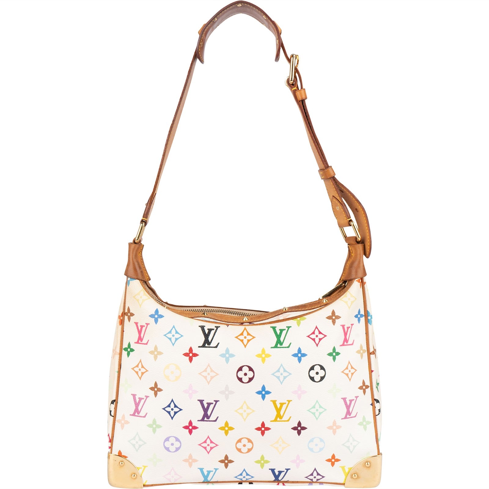 [🔄️B18 / F36] Louis Vuitton Canvas Monogram Multicolor Boulogne Shoulder Bag - vintageandkickz