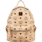 MCM Monogram Visetos Stark Side Studs Small Backpack