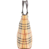 Burberry Haymarket Check Canvas Tote Handbag