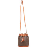 Celine Macadam Monogram Drawstring Bucket Crossbody Bag